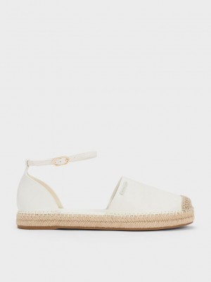 Charles & Keith Ankle-Askılı Espadril Flats Pembe | GPSY-13508