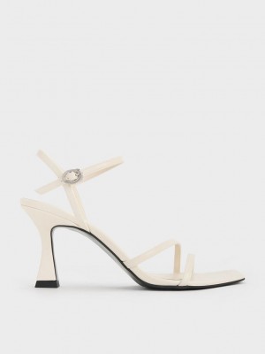 Charles & Keith Askısı Trapeze Heel Sandals Pembe | YUDM-14278