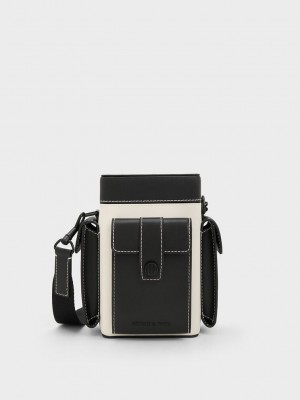 Charles & Keith Bronte Multi-Pocket Crossbody Bag Renkli | ECWX-37640
