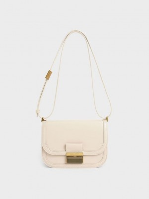 Charles & Keith Charlot Bag Beyaz | GHPW-51028