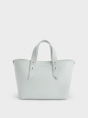 Charles & Keith Double Handle Hobo Bag Açık Gri | IVGD-21683