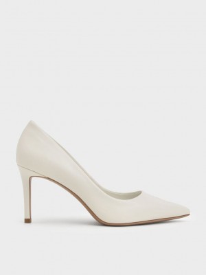 Charles & Keith Emmy Pointed-Burunlu Stiletto Pumps Pembe | NTYJ-48301