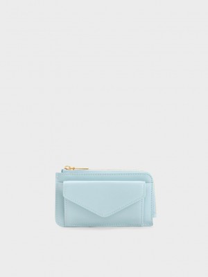 Charles & Keith Eudora Envelope Card Holder Mavi | JTKU-18692