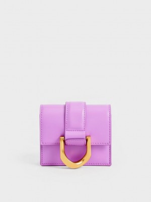 Charles & Keith Gabine Chain-Link Card Holder Mor | MXJE-21876