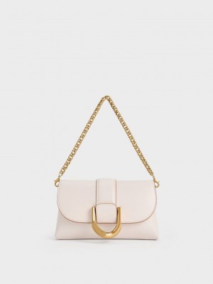 Charles & Keith Gabine Crossbody Bag Pembe | ARMD-95326