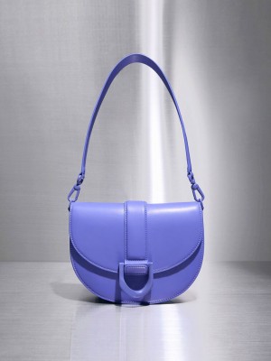 Charles & Keith Gabine Saddle Bag Mor | FASB-26597