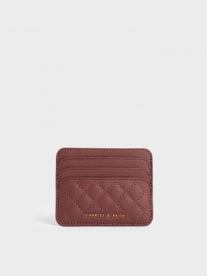 Charles & Keith Kapitone Card Holder Çikolata | RKNH-54873