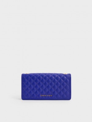 Charles & Keith Kapitone Pouch Koyu Mavi | SCTN-35102