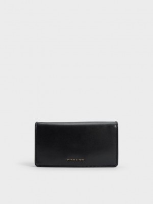 Charles & Keith Long Wallet Siyah | EHWB-64280