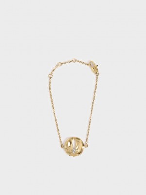 Charles & Keith Medal Wrap Bracelet Altın | JETA-12906