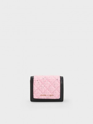 Charles & Keith Micaela Tweed Cardholder Renkli | ORSE-62753