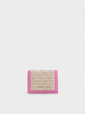 Charles & Keith Micaela Woven Card Holder Küpe Çiçeği | FULZ-29470
