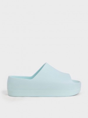 Charles & Keith Morgan Platform Terlik Sandals Nane Yeşil | KFNJ-98501