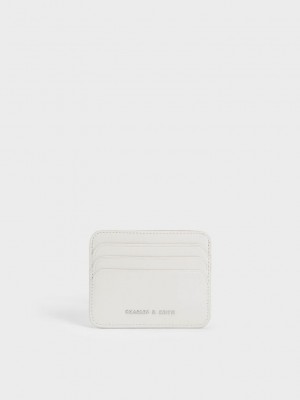 Charles & Keith Multi-Slot Card Holder Beyaz | JHIZ-60532