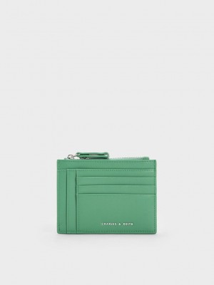 Charles & Keith Multi-Slot Card Holder Yeşil | PNEH-27956