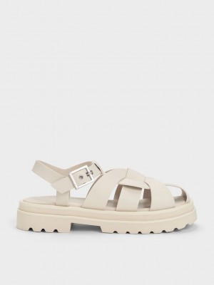 Charles & Keith Nell Gladiator Sandals Pembe | HWJU-60958