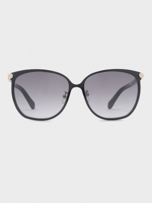 Charles & Keith Oversized Square Sunglasses Siyah | HBNZ-18754