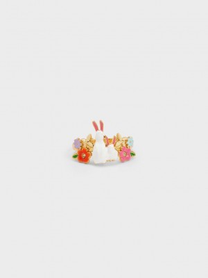 Charles & Keith Rabbit Flower Ring Renkli | HZVK-79603