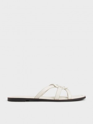 Charles & Keith Ring Detail Askısı Flats Pembe | PGAB-30514