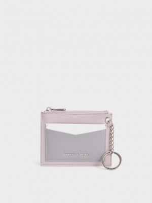 Charles & Keith Ring Detail Card Holder Mor | QBTU-64875
