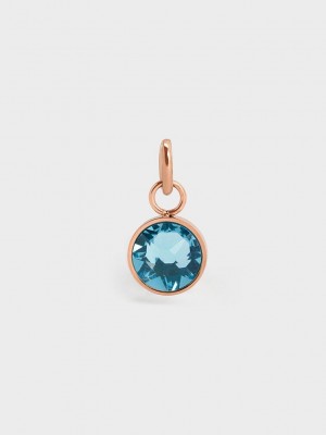 Charles & Keith Theodora Crystal Dangle Charm Mavi | PEHY-91387