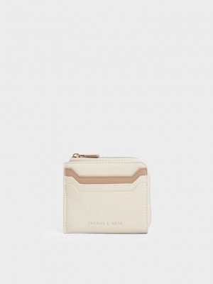 Charles & Keith Two-Tone Zip Around Card Holder Renkli | IDHC-74153
