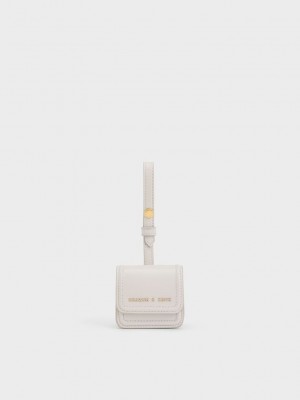 Charles & Keith Wristlet AirPods Case Krema | YTBU-64019