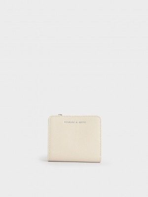 Charles & Keith Zip Around Card Holder Krema | REDV-32481