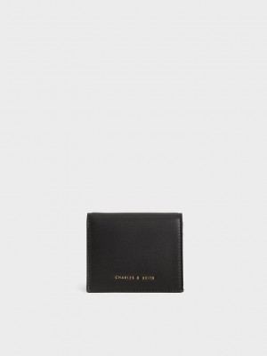 Charles & Keith Zip Around Kısa Wallet Siyah | CIRY-75041